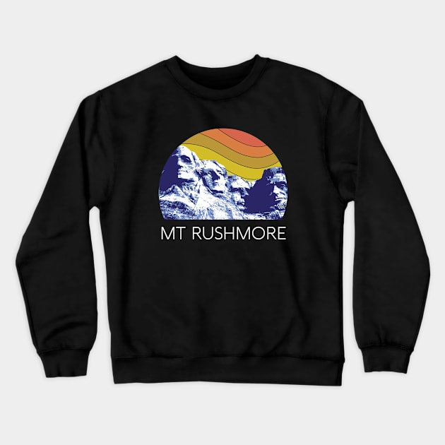 Mount Rushmore Shirt Black Hills South Dakota Retro National Park USA President Monument Crewneck Sweatshirt by Shirtsurf